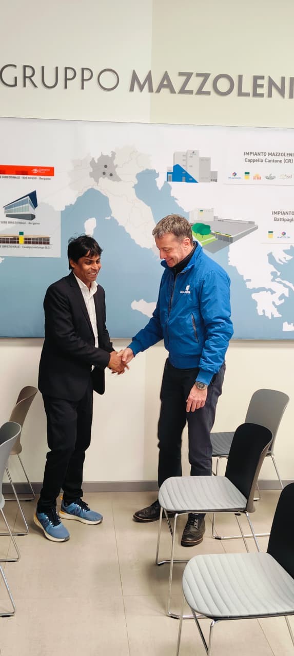 Business Meeting with Gruppo Mazzoleni Cremona, Italy